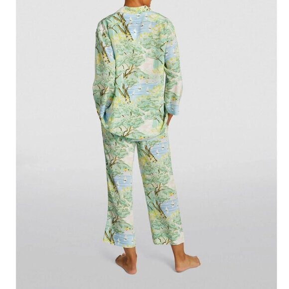 Olivia von Halle | Casablanca Casca Silk Crêpe de Chine Pajama Set - Picture 6 of 16